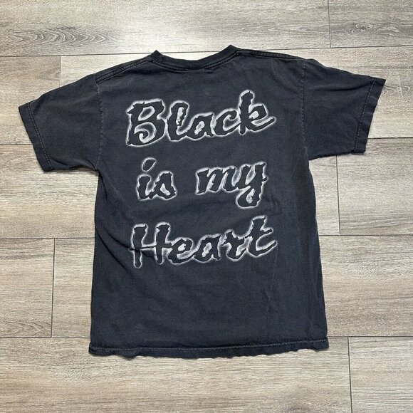 Vintage 2005 Cradle Of Filth Black Is My Heart Shirt Size M Y2K - Picture 2 of 6